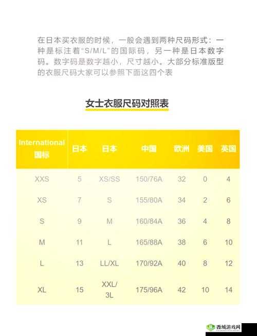 欧洲尺码日本尺码专线图片展示:尺码差异与时尚魅力